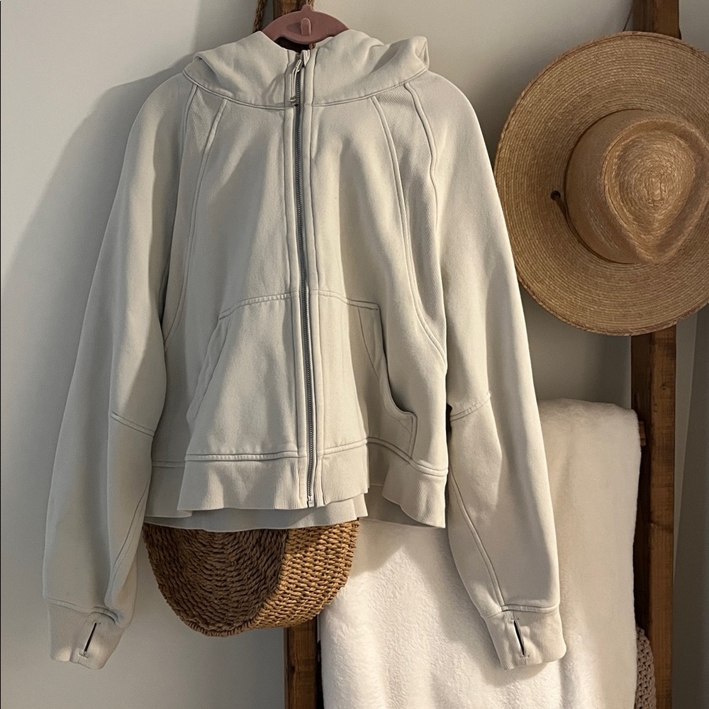 lululemon athletica Cream Zip-Up Hoodie
